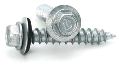 #14 Hex Washer Head Roofing Screws Mechanical Galvanized | Unpainted Finish
