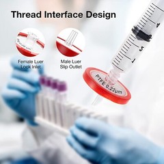 PES/PTFE/NY/GF Syringe Filters 0.22μm/0.45μm 25mm/13mm Hydrophilic/Hydrophobic
