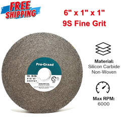 EXL Deburring Wheel – 6″ X 1″ X 1″ 9S Fine Grit – Silicon Carbide – Metal Deburr