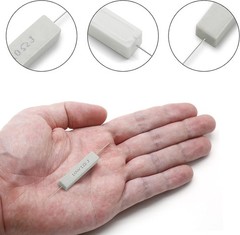 10PCS 10W 1 Ohm Ceramic Resistor, Power Resistor Assortment Ce Size: 10W 1 Ohm
