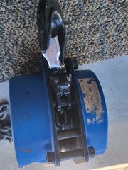 Tractel Inc. USA tralift 1 ton 30ft Chain Hoist W/1t Hook 6 x 18mm Grade 50 Blue