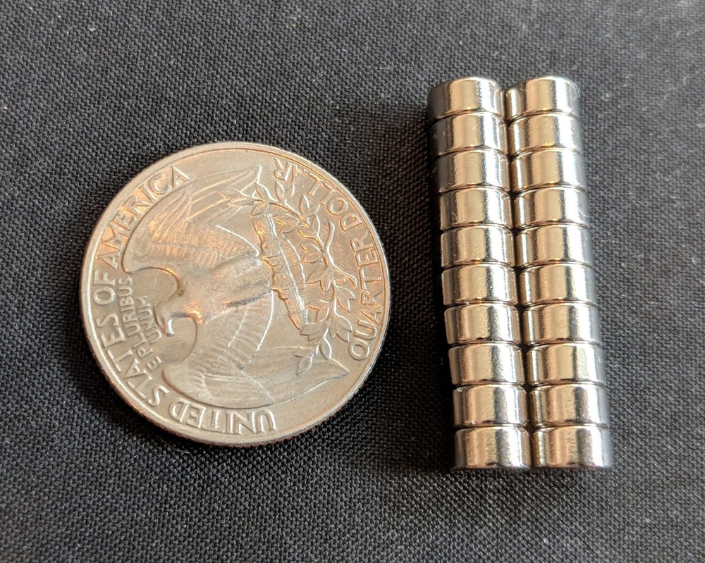 20 pieces Strong Neodymium NdFeB N50 Magnet Rare earth Disc 6mm x 3mm FAST SHIP
