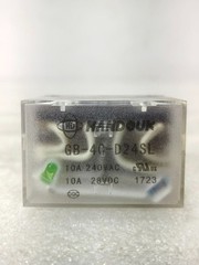 NEW HANDOUK GB-4C-D24SL GENERAL PURPOSE RELAY 10A COIL BOX OF 10 PCS FREE SHIP