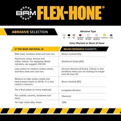 FLEX HONE GB41824 Cylinder Hone 4-1/8″ (105mm) Max Bore Diameter, 240 Grit