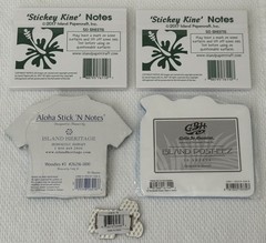 Hawaii – (4) Sealed Notepads, 50 sheets each & (1) Aloha Magnet, with Tags