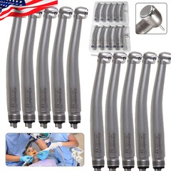 10 Askeadent Dental High Speed Handpiece Push Button Turbine Single Spray