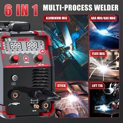 6 in1 Simplified Aluminum 160A MIG Welder 110/220V Multi-Process Welding Machine