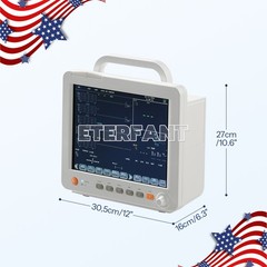 12″ Patient Monitor ICU CCU Vital Sign For ECG NIBP SpO2 TEMP RESP EtCO2 PR