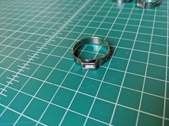 5 Pieces Stainless Steel Single Ear Hose Clamps Size 1″ or 27.1 mm (5-pack)