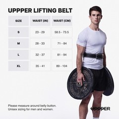 UPPPER Weight Lifting Belt – Double Prong 4” to 2.5” Tapered Premium Lifting Bel