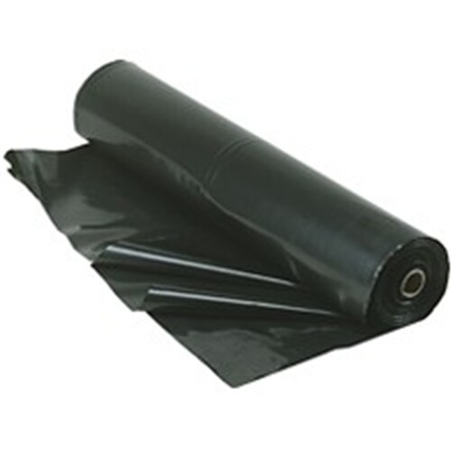 TRM 412B Visqueen, All-Weather Polyethylene Sheeting, 4 Mil, 12′ x 100′, Black
