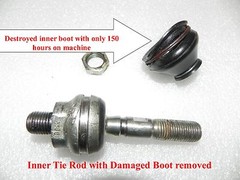 Kubota BX,B,GR Inner Tie Rod Boots (2) USA made not China copy 1 yr warranty