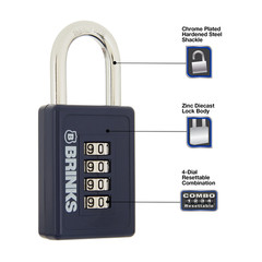 Zinc Diecast 40Mm Combination Sport Padlock with 1 3/16In Shackle