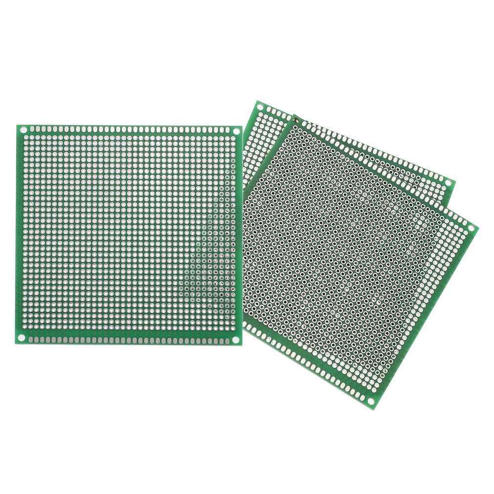 3Pcs Breadboard Solderable Board 100mm x 100mm Green Circuit PCB Board