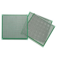 3Pcs Breadboard Solderable Board 100mm x 100mm Green Circuit PCB Board