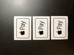 APPLE PAY Acceptance Decal – Retail Sticker (Set of 3 decals included)