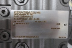 SEW EURODRIVE SA57 DRN90S4/DH GEARMOTOR 275RPM 1.5HP 230/460V-AC 3PH