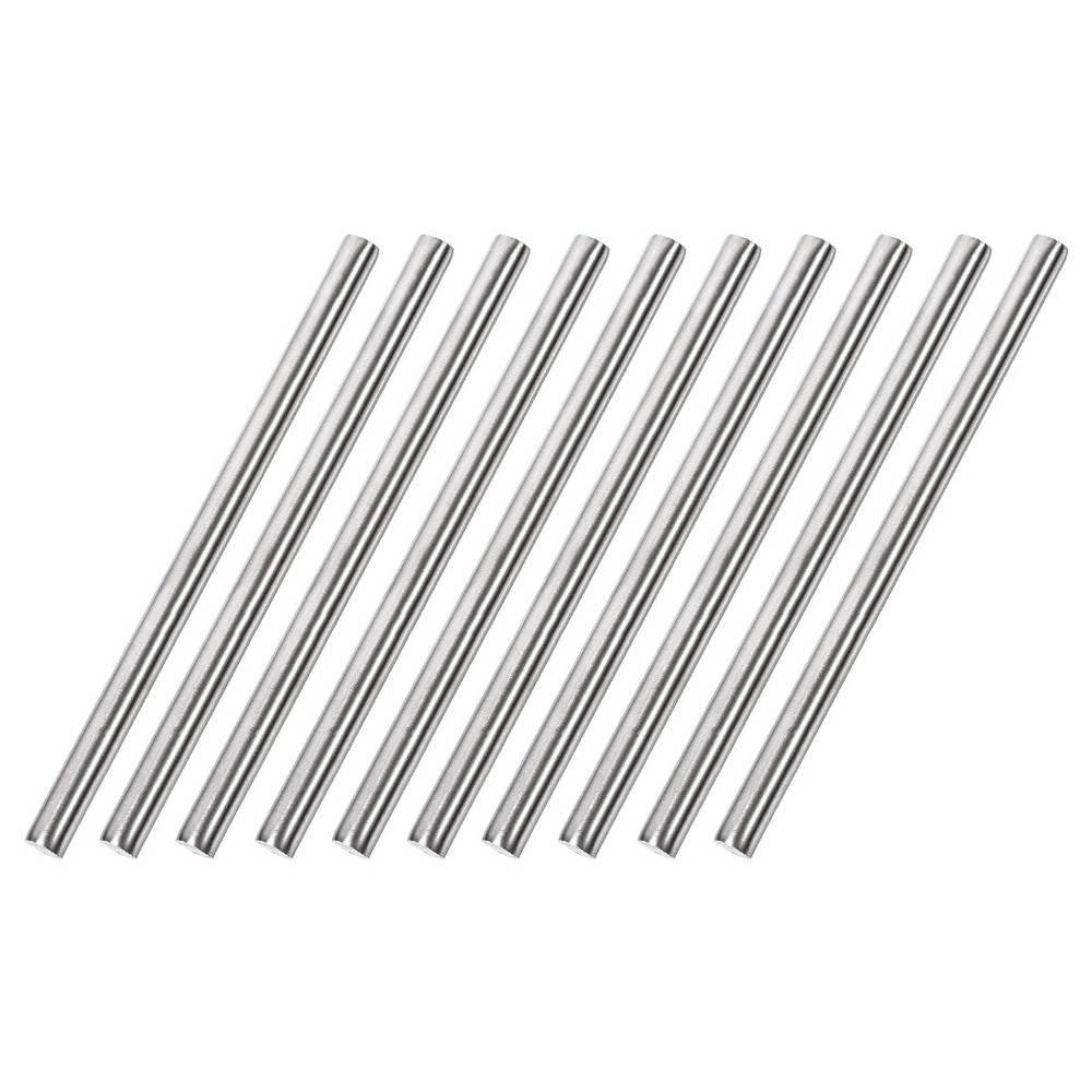 10pcs 6mm x 100mm 304 Stainless Steel Solid Round Rod for RC DIY Craft