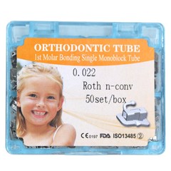 50sets/box Dental Orthodontic 1st Molar non-convertible Roth 022 Buccal Tube!