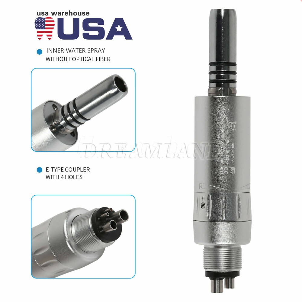 Dental Slow Low Speed Straight Handpiece Air Motor 4Holes E-type NSK STYLE WY4