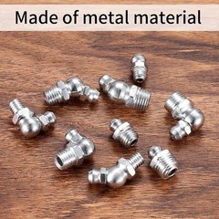 Metric Grease Fittings Kit, 60 Pcs Hydraulic Grease Zerk Assortment Kit