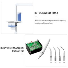 Dental Unit Chair DC Motor Computer Controlled+Stool /Storage Cabinet Tool Cart