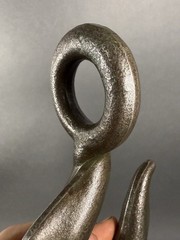 Vintage Rigging Hook With Reverse Eye. UW26. 1-1/4” Throat And 1-3/8” Eye.