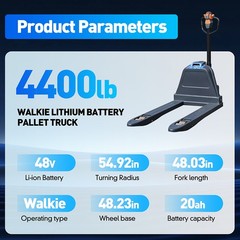 Multiple electric pallet trucks 4400 Lbs Power Pallet Truck 48″ US Free Shipping