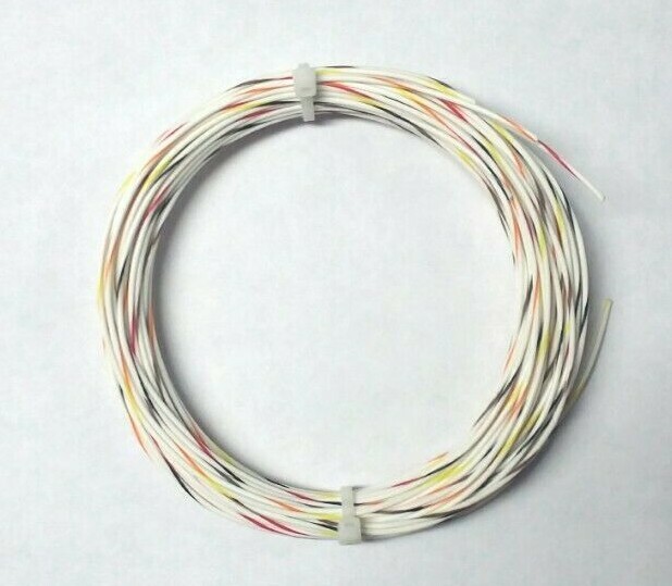 16 AWG (600V) Mil-Spec Wire (PTFE) Stranded Silver Plated Copper, Kit 25 ft