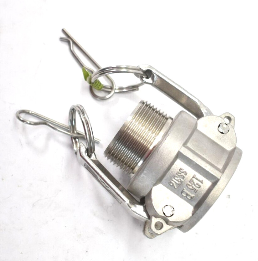 1-1/4″ Cam Lock & Groove Coupling Threaded 125B Stainless Steel Aluminum