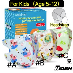 10/30 Cartoon Kids Protective NIOSH Approved N95 Face Mask Disposable Respirator