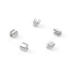 100pcs Dental Orthodontic Crimpable Hooks Stops Metal Stop Type for Arch Wire
