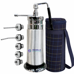 Mini Cryo Can Liquid Nitrogen 350 ML Empty Cryo Can 5 Extra Probe Metal Body