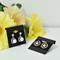 MOOCA Plain 2 x 2 in Black Hanging Earring Cards Holder for 2″W x 2″H,