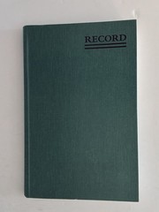 AVERY DENNISON ACCOUNT NOTEBOOK 9 1/2. X 6 1/4