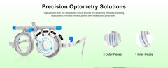 Ultra-Light 50g Titanium Trial Frame – Adjustable Nose Pads & Temples