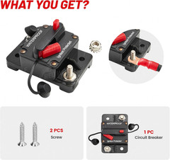 RED WOLF 60Amp Circuit Breaker for Boat Trolling Motor Marine ATV Trailer Vehicl