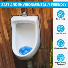 3 -50 Men’s Bathroom Urinal Screens Deodorizing Toilet Scented Freshener Filters