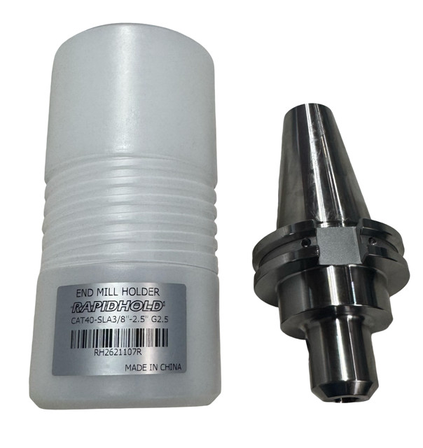 RapidHold CAT40-SLA End Mill Holder 3/8″ x 2-1/2″ G2.5 Balanced