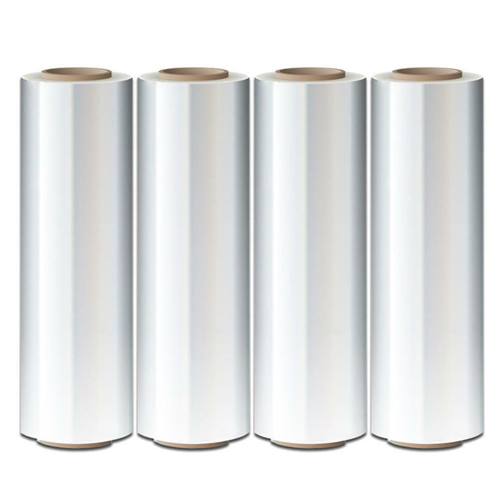 4 Rolls 18″ X 1500 FT Hand Stretch Plastic Film Shrink Pallet Wrap Self-Adhering