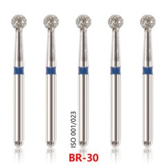 100pcs Dental Diamond Burs for High Speed Handpiece Medium Friction Grip 1.6MM