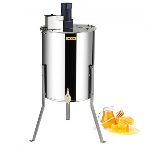Electric Honey Extractor, 4/8 Frames Honey Spinner Extractor, Stainless Steel Be