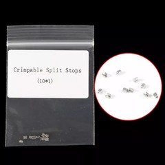100 Pcs 10 Packs Dental Orthodontic Crimpable Hook Split Sliding Stops General
