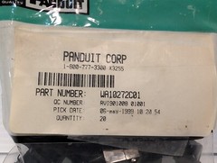 Lot of Panduit items: boxes, connectors, hangers, etc. as pictured plus more