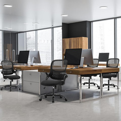 Silla oficina ejecutiva malla ergonomica respaldo medio ajustable soporte lumbar