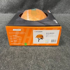 STUDSON SHK-1 Full Brim Vented Industrial Safety Helmet Orange Third-Party Logo