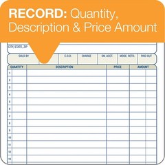 20 Pack Adams Sales Order Book, 2-Part, Carbonless, White/Canary 5-9/16 x 8-7/16