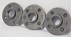 FLOOR FLANGE MALLEABLE IRON 1″ FNPT VIETNAM LOT OF 3