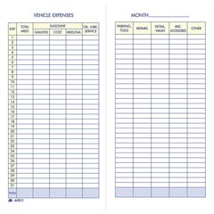 Adams Vehicle Expense Journal, , 3.25 x 6.25 Inches, 3-1/4″ x 6-1/4″, White