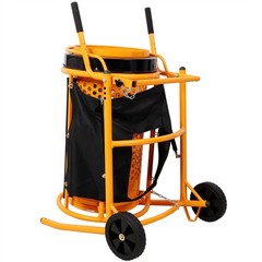 360W Foldable Electric Rotary Soil Sieve Machine Steel Screen Aperture 11MM